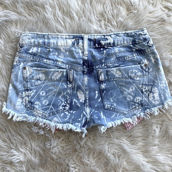 Free People Shibori Cuttoff Jean Shorts - Picture 10 of 12